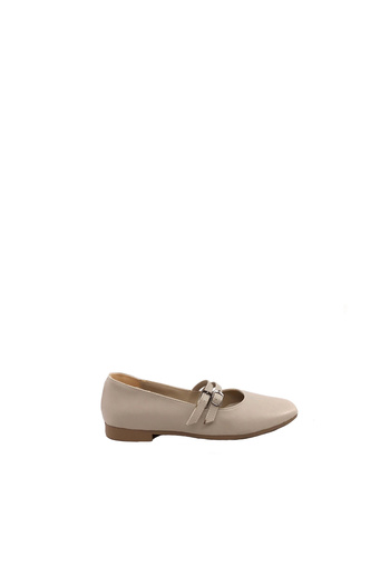 AYAKKABIMOOD Ml 403 Double Belt Flat Women's Ballerina Shoes
