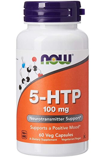 Now Foods 5-Htp Vitamins, 100 gm 60 Veg Capsules