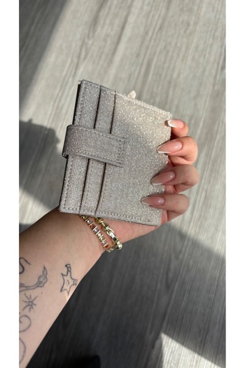 yako Shine Silvery Women's Wallet & Card Holder – Multi-Compartment, Stylish and Convenient