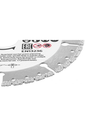 Strend Pro Universal segmented diamond blade, vacuum brazed, wet and dry cutting, 125 mm, Premium