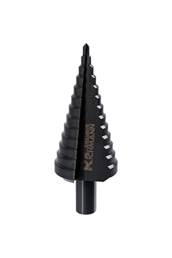 richmann exclusive Step Drill Bit for Metal, Titanium Nitride, 4-39 mm,