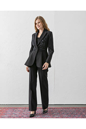 VUNTAL Hand Embroidered Volanli Blazer with Trousers Double Suit