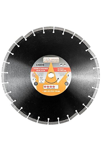 richmann exclusive Diamond Disc, Asphalt, Wet and Dry Cutting, 400x 25.4/20 mm,
