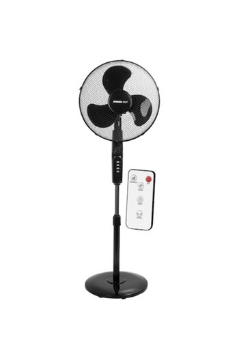 Strend Pro Ventilator cu picior pentru podea, 45 W, 3 viteze, telecomanda, inaltime reglabila, 100-125 cm, diam