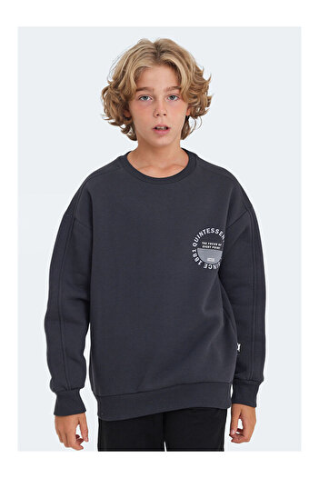 LC Waikiki Lone Unisex Kids Sweatshirt Dark Gray