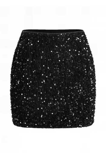 AURA Fiona Velvet Sequin Skirt
