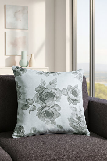 Premier Home Duck Floral Throw Pillow Cover Beige Gray V1 40X40