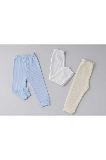 neocotton 3'lü Bebek Çocuk Pamuklu Ribana Tek Alt