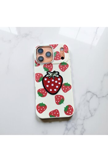 HYPERSOFT iPhone 14 Plus (6.7 Inch) Compatible Embossed Figured Patterned Leather Look Cute Case