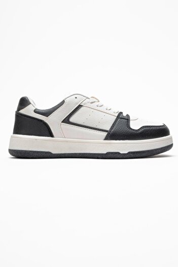 CCWAY AYAKKABI Women's Sports Shoes WHITE BLACK