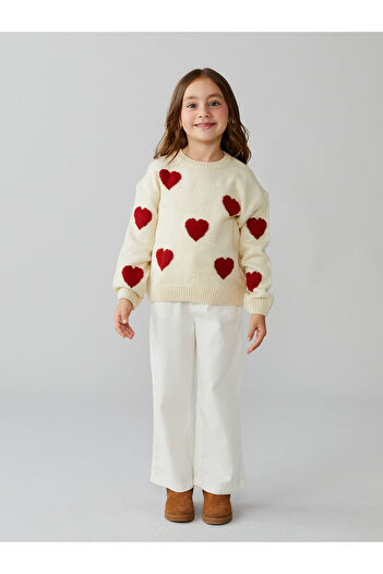 LC Waikiki Peak New Season Baby Collar Girls' Knitwear Sweater