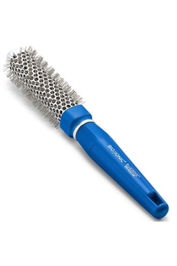 Bio Ionic BlueWave Round Brush Small, NanoIonic Conditioning Brush, Crimped bristles for added tensi