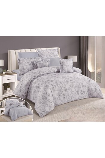 NAGAMA Luxurious and elegant double-sided 100% cotton printed double-sided comforter set, 5 pieces, size 230*180 cm