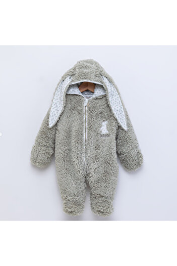 Babydola Babydoıla Winter Soft Gloved Baby Outerwear Jumpsuit
