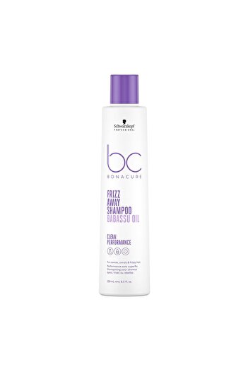 schwarzkopf professional Bonacure Frizz Away Shampoo for Coarse, Unruly, Frizzy Hair Vegan Babassu O