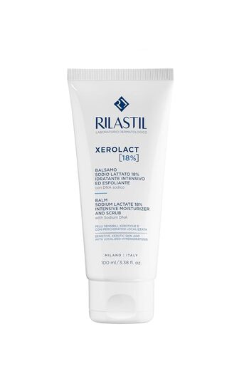 Rilastil Xerolact Balm 18%, Nourishing and Smoothing Treatment, Intensive Moisturizing and Peeling,