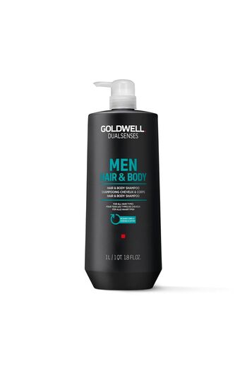 GOLDWELL Dualsenses Men Hair & Body Shampoo, 1000 ml Aloe Vera