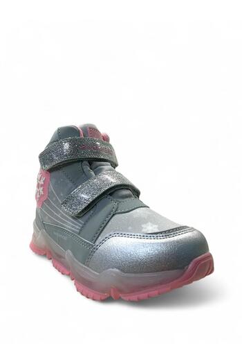 BUCKHEAD 3034 Orthopedic Girl's Silver Waterproof Lighted Boots