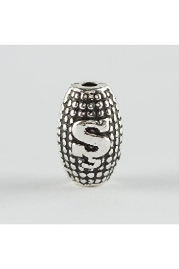 ZERO LAND Msa-Shop 8 mm Harpa Cut Metal Letter Metal Prayer Bead Letter -Ş