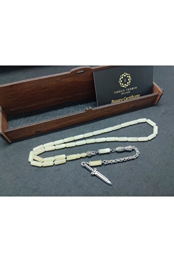 İskeçe Exclusive Silver Tassel with Wooden Gift Box 10.05 Gr. Kaliningrad Russian Kaya Damla Certified 8557