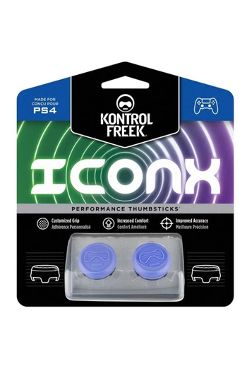 No branded KontrolFreek ICON X Thumbstick Grips (2) for PS5/PS4, Purple