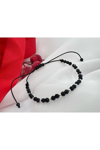 OEM Bracelet with Round Crystals and 11 Beads Silver 925