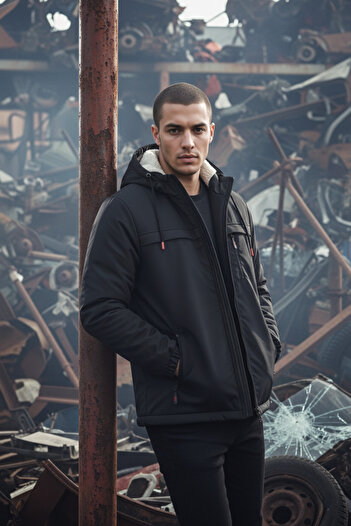 FLUEND MODA Winter Fur Lined Waterproof and Windproof Coat