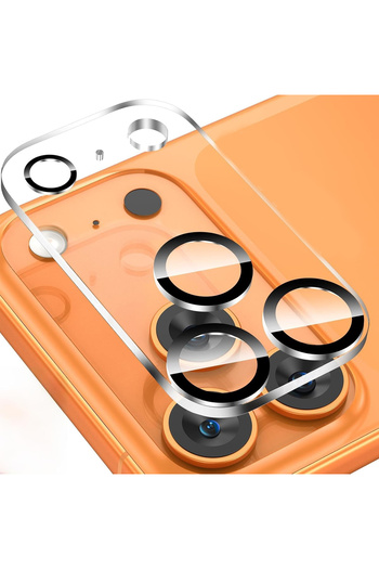 EDELFU Transparent Full Coverage Tempered Camera Protector for iPhone 17 Pro, Film Camera Lens Protector