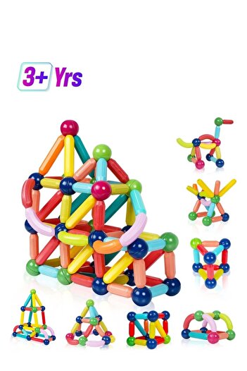 Generic HOME 4 YOU Magnetic Blocks Building Toys Kids Toys STEM Magnet Toys for Toddler Preschool Sensory Mo
