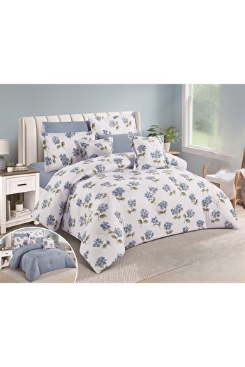 SNOOZYL Summer double bedspread with a floral design to provide you with comfort thanks to the cotton filling
