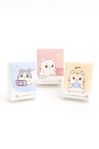 MakeWell Dry Wipes Cat Flamingo Fruit Bear Capybara Lemon Design Dry Wipes Packs