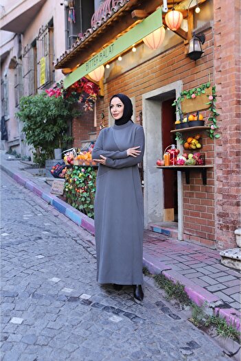 NİSUM MODA Two Yarn Knitwear Dress