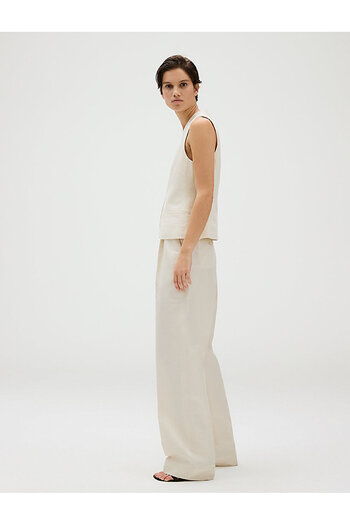 Calvin Klein Women's Structured Linen Pants