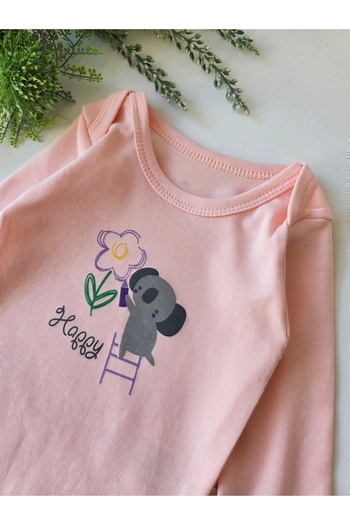 GizaKids 100% Cotton Baby Girl Long Sleeve Seasonal 3-Piece Set
