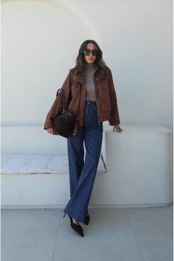 Havoş Navy Blue Paris Glam Long Jean