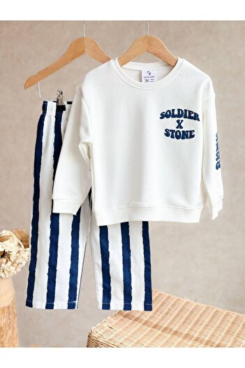 MİO Unisex 3 Thread Non-Fleece Sweatshirt Canvas Pants Set