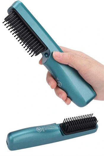 shopwave Tight Tooth Blow Dry Comb Ion Feature Hair Straightener Comb