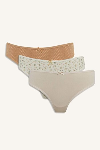 DeFacto 3-Pack Brazilian Panties Fall in Love F3064Ax25Au