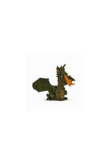 Papo FIGURINA DRAGON VERDE INARIPAT CU FLACARA