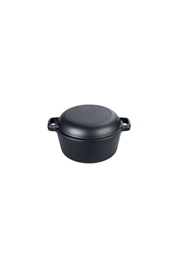 Perfect Home Cast Iron Pot with Lid, 2 in 1, 5 L, 26 cm,