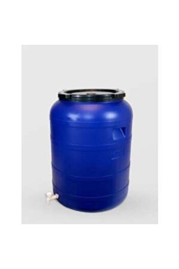 sterk 200 liter can, with tap and screw cap, Blue Plastic