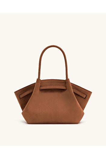 JW PEI Hana Medium Faux Suede Tote Bag – Brown