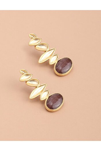 İLVİ Salut Bordo Women's Earrings