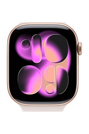 Apple Watch 11 GPS, Rose Gold Aluminium 46mm, Light Blush Sport Band - M/L