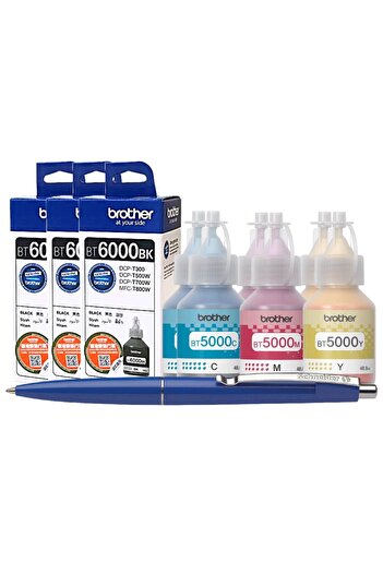 Brother Set Flacoane Cerneala Original 3xBT6000BK, 2xBT5000C, 2xBT5000M, 2xBT5000Y, Pix Schneider