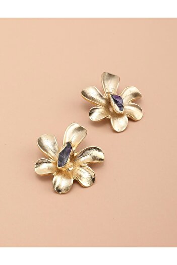 İLVİ Nikolos Anthracite Women's Earrings