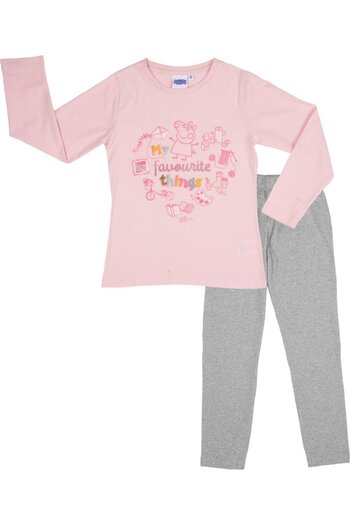 Peppa Pig Children's pajamas, long sleeve, cotton, multicolor, 110-116 cm,