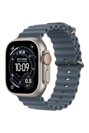 Apple Watch Ultra 3, GPS + Cellular, Titanium 49mm, Anchor Blue Ocean Band