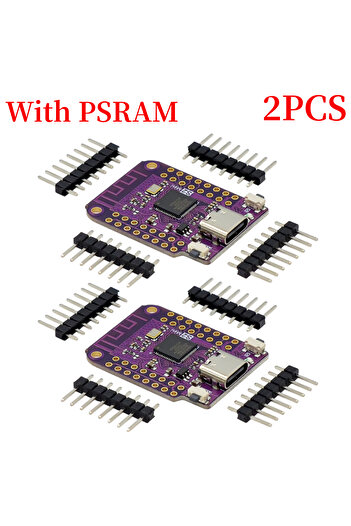 choice2 With PSRAM 2PCS 1/2PCS ESP32 S2 Mini WIFI IOT Board Based ESP32-S2FN4R2 ESP32-S2 4MB Flash Type-C Co