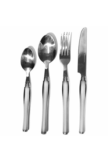 Gusto Casa Servizio posate 24 pezzi bianco in acciaio inox Sharon